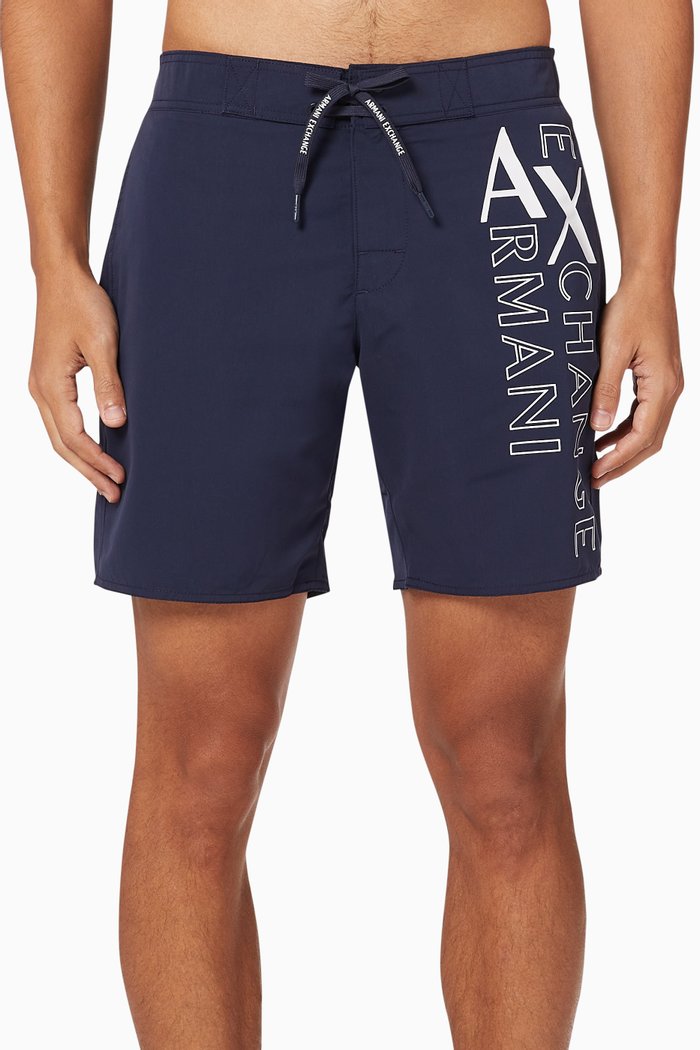 

Vertical Logo Swim Shorts, Blue