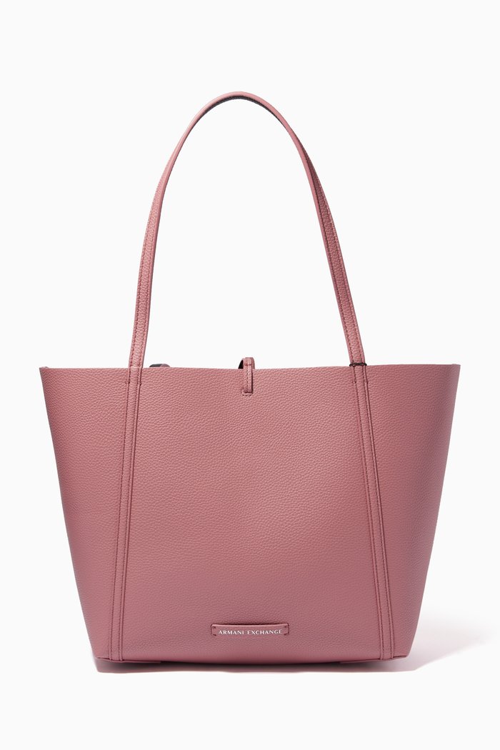 

Medium Reversible Tote in Pebbled Faux Leather, Multicolor