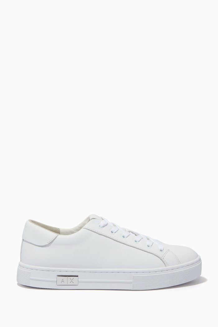 

Low Top Sneakers in Leather, White