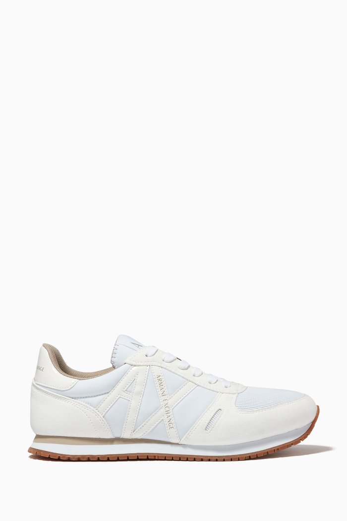 

Icon Logo Sneakers in Faux Leather & Fabric, Multicolour