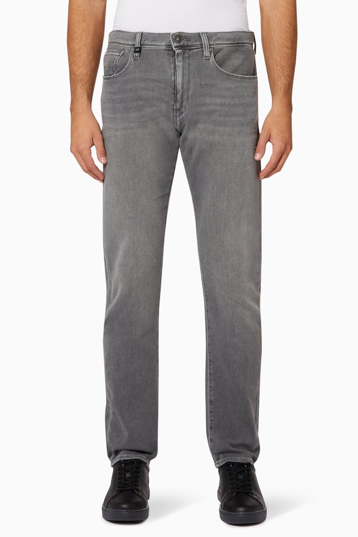 

J13 Slim-Fit Stretch Denim Jeans, Grey