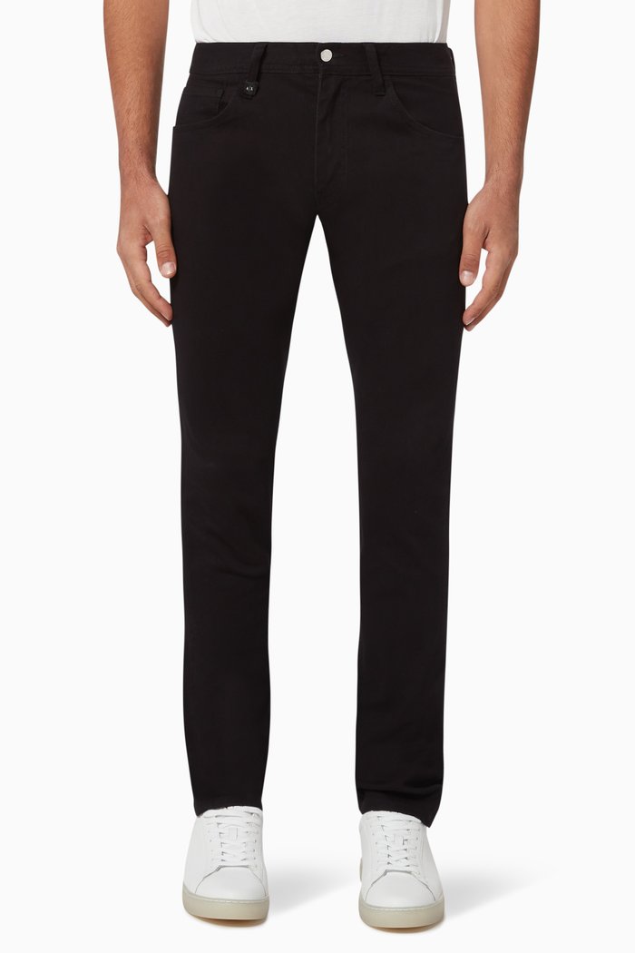 

Icon Enzyme Washed Slim Fit Jeans, Black
