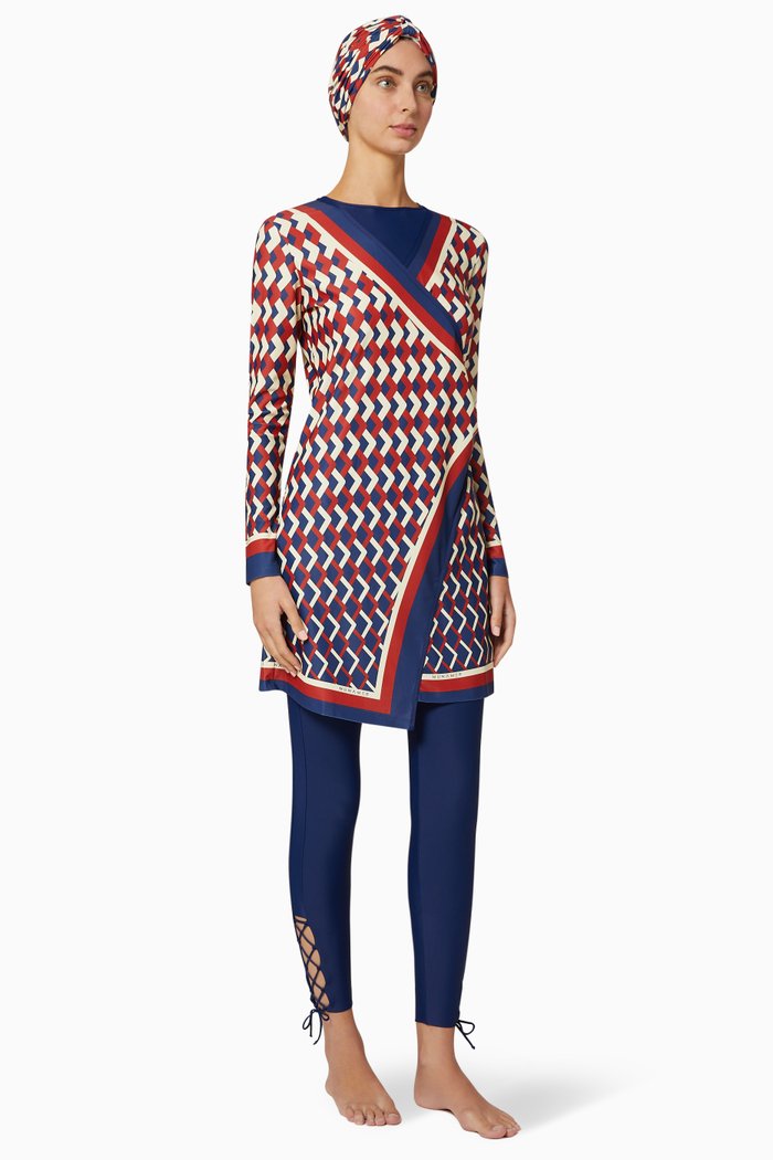 

Aurora Navy France Burkini, Blue