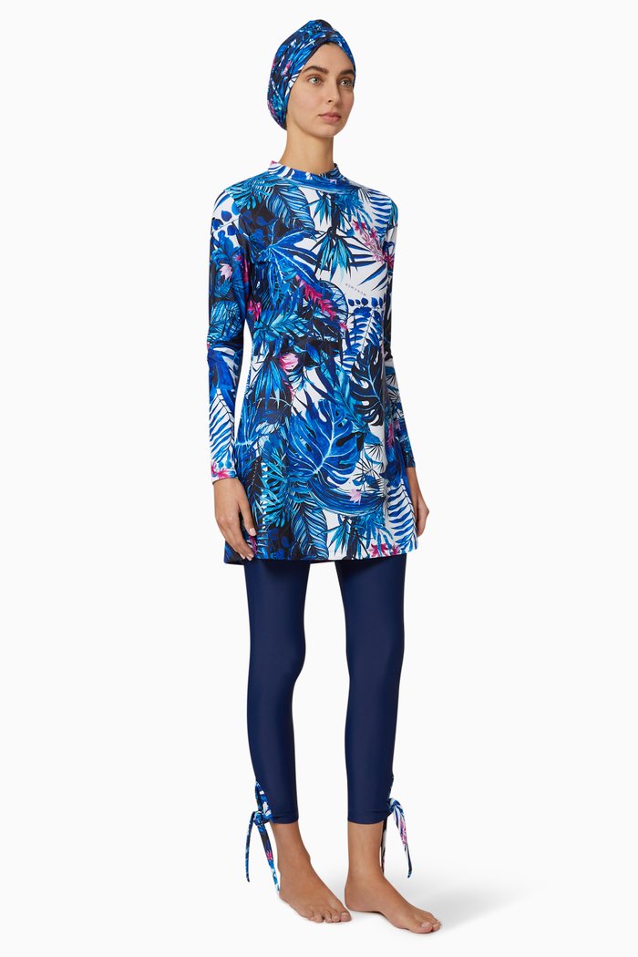 

Maya Flora Indonesia Burkini, Blue
