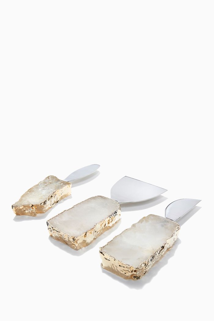 

Kiva Cheese Set, Gold