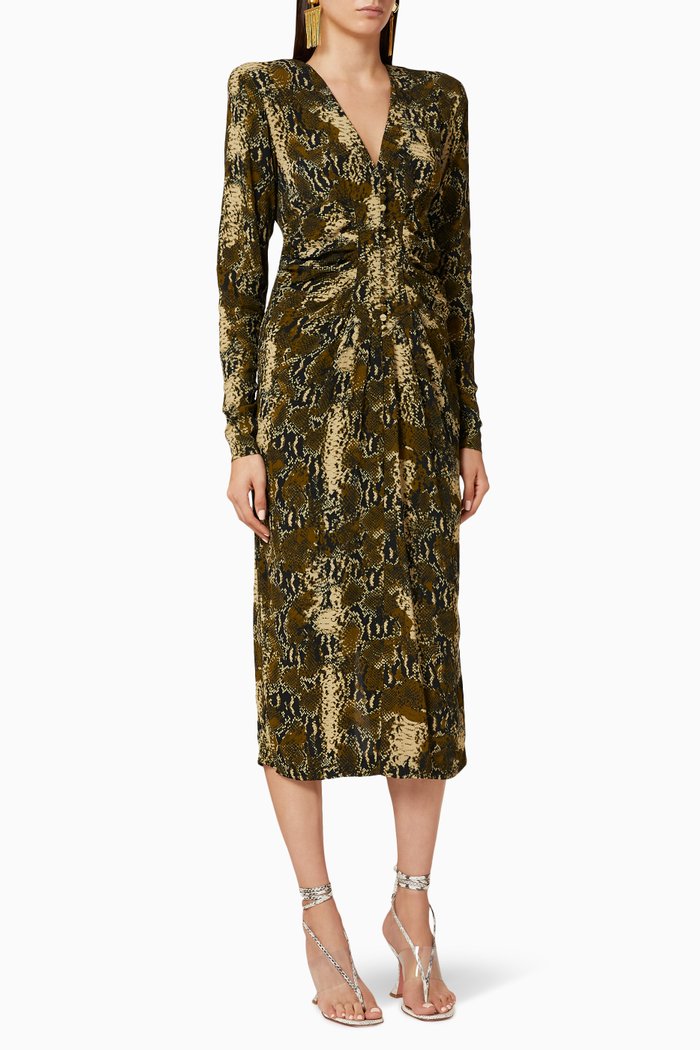 

Heather Viscose Dress, Green