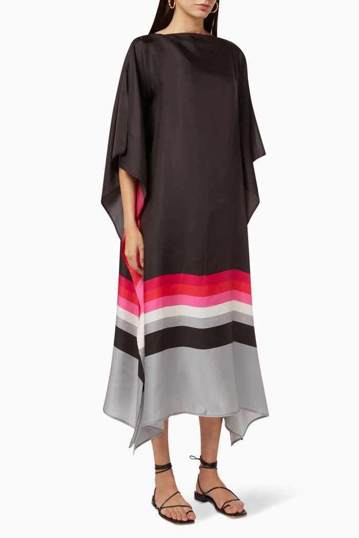 

Fillmore Scarf Maxi Dress in Silk, Multicolour