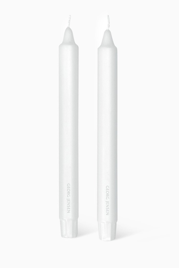 

Paraffin Candles, Set of 2, White
