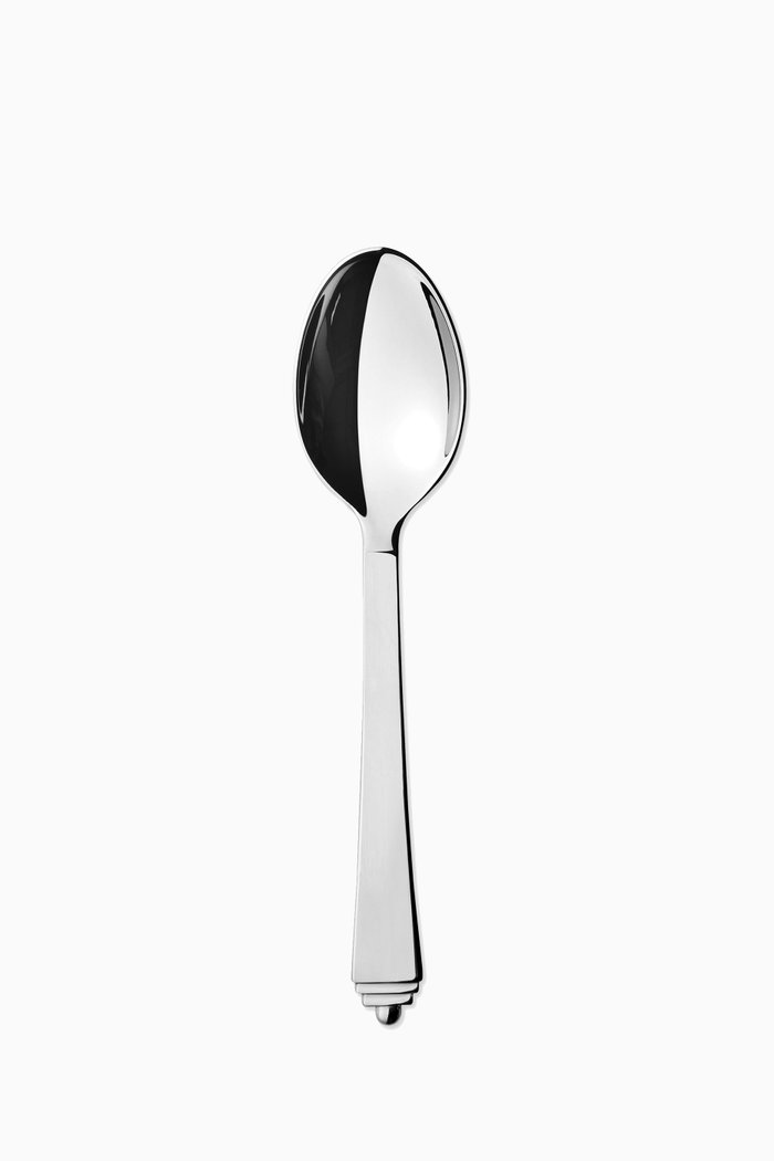 

Pyramid Dessert Spoon, Silver