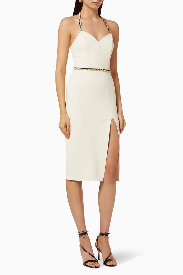 

Sleeveless Pencil Dress, White