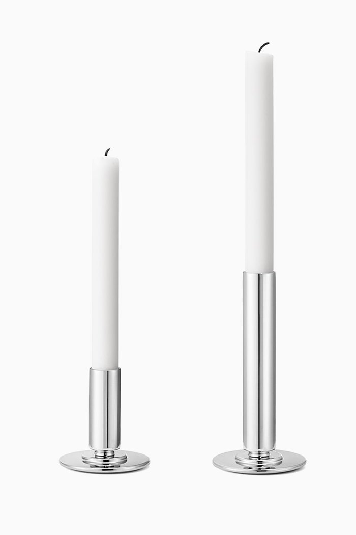 

Manhattan Candle Holders, Set of 2, Silver