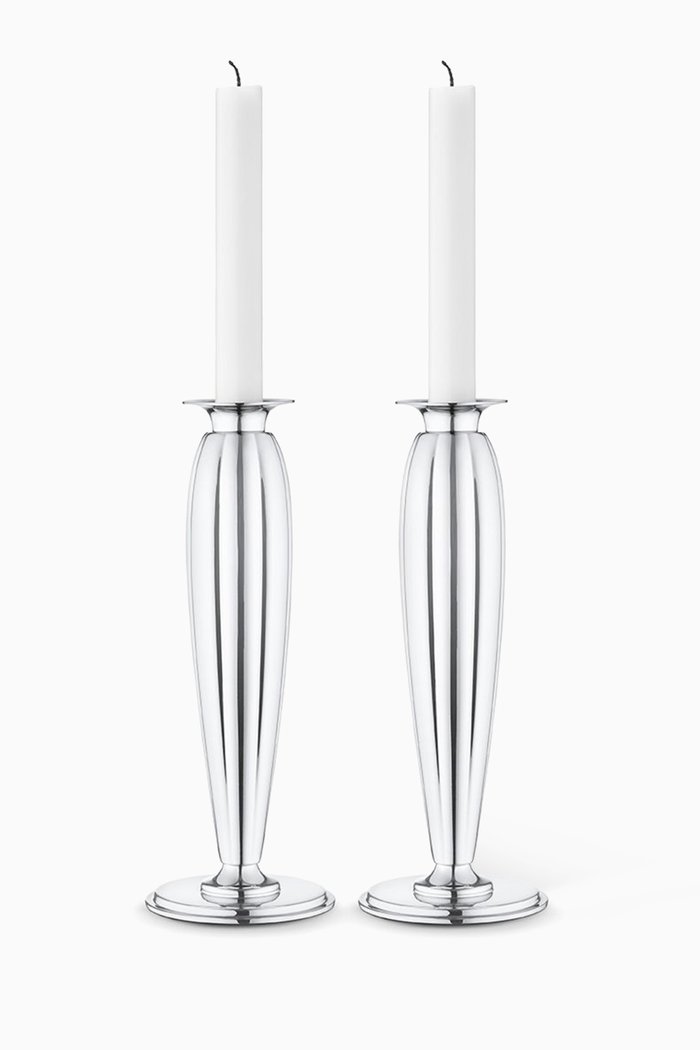 

Bernadotte Candle Holders, Set of 2, Silver