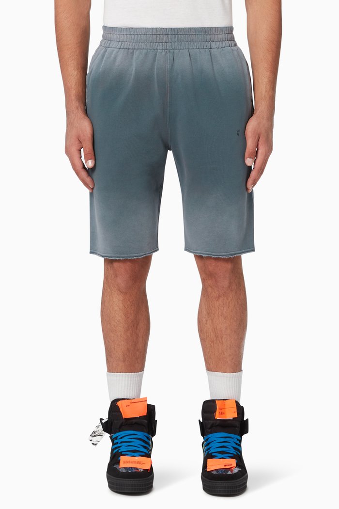 

Big Logo Faded Cotton Sweatshorts, Blue