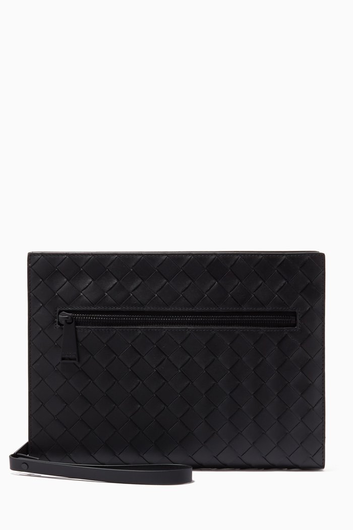 

Document Case in Intrecciato Nappa, Black