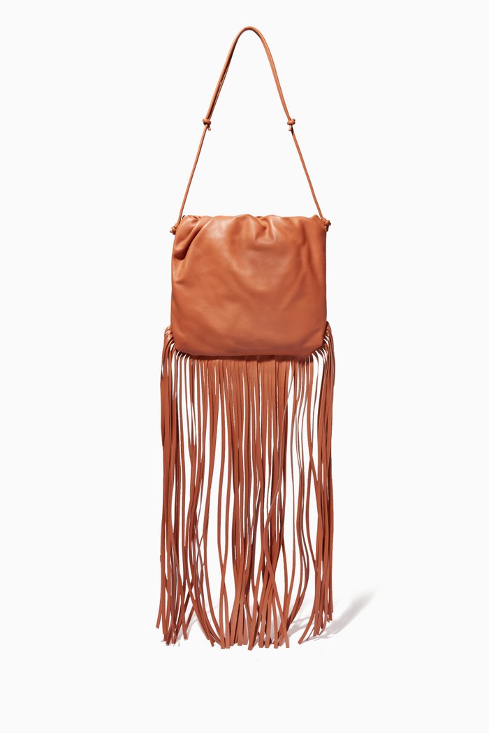 

The Fringe Pouch in Nappa, Brown