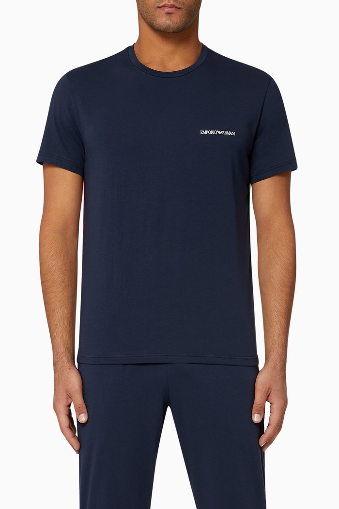 

EA Micro Eagle Loungewear T-Shirt, Blue