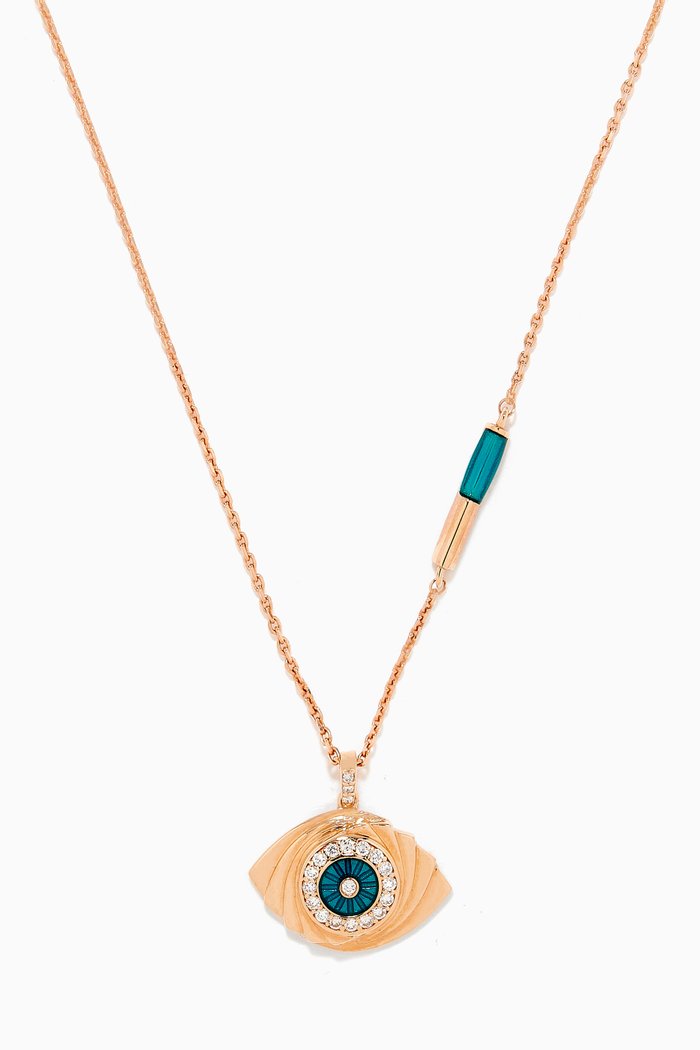 

Guardian Diamond Necklace in 14kt Rose Gold