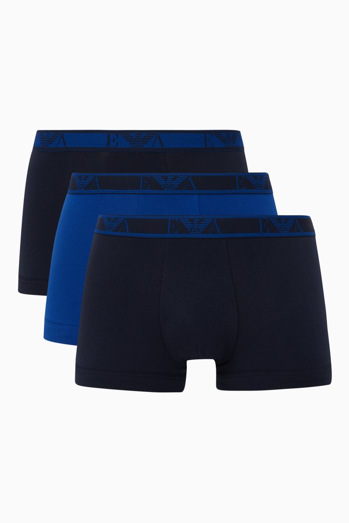 Jersey Boxer Briefs Set, Blue