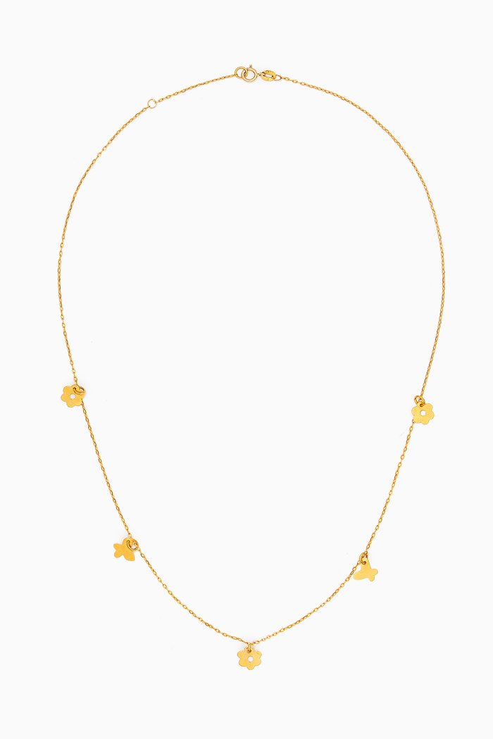 

Farasha Charm Necklace in 18kt Gold
