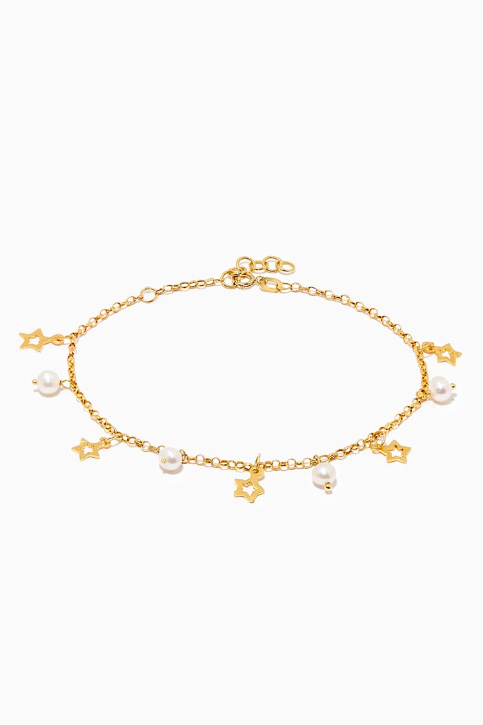 

Najma Charm Bracelet in 18kt Gold