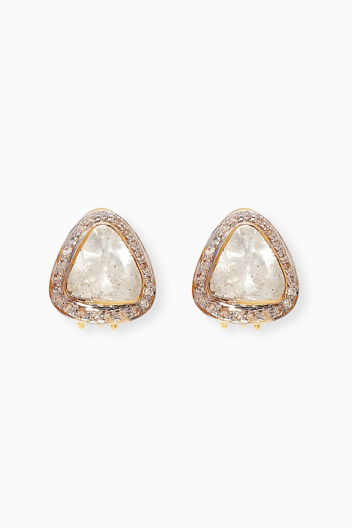 

Leher Diamond Stud Earrings in 18kt Gold