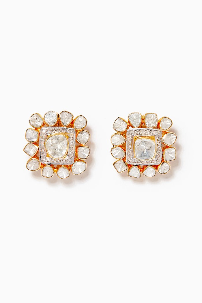 

Khushi Diamond Stud Earrings in 18kt Gold