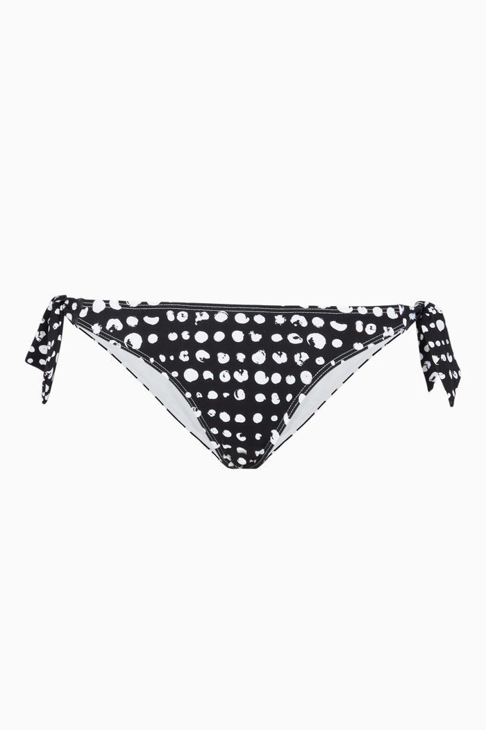 

Carla Stretch Nylon Bikini Bottoms, Black