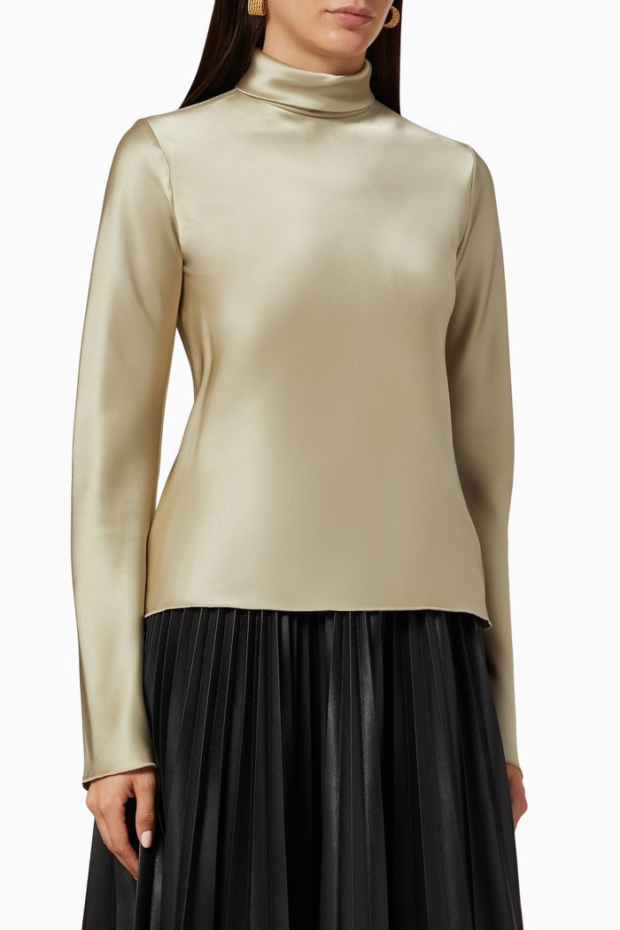 

Eva Slip Satin Top, Neutral