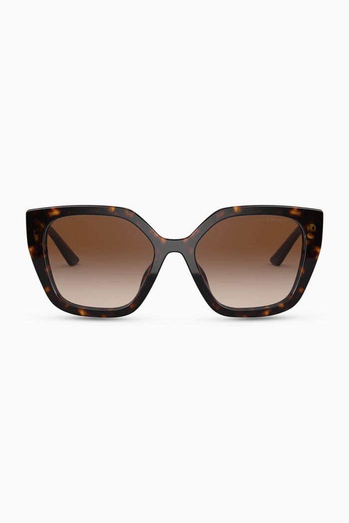 

Irregular Sunglasses in Acetate, Brown