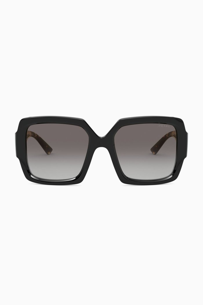 

Square Sunglasses in Acetate, Black