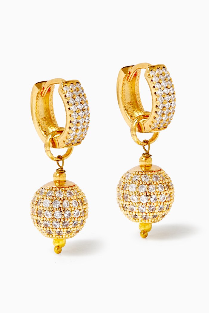 

Farah Huggie Hoop Earrings, Gold
