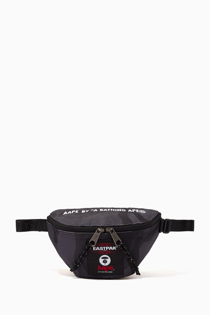 

x Eastpak Camo Belt Bag in Nylon, Black