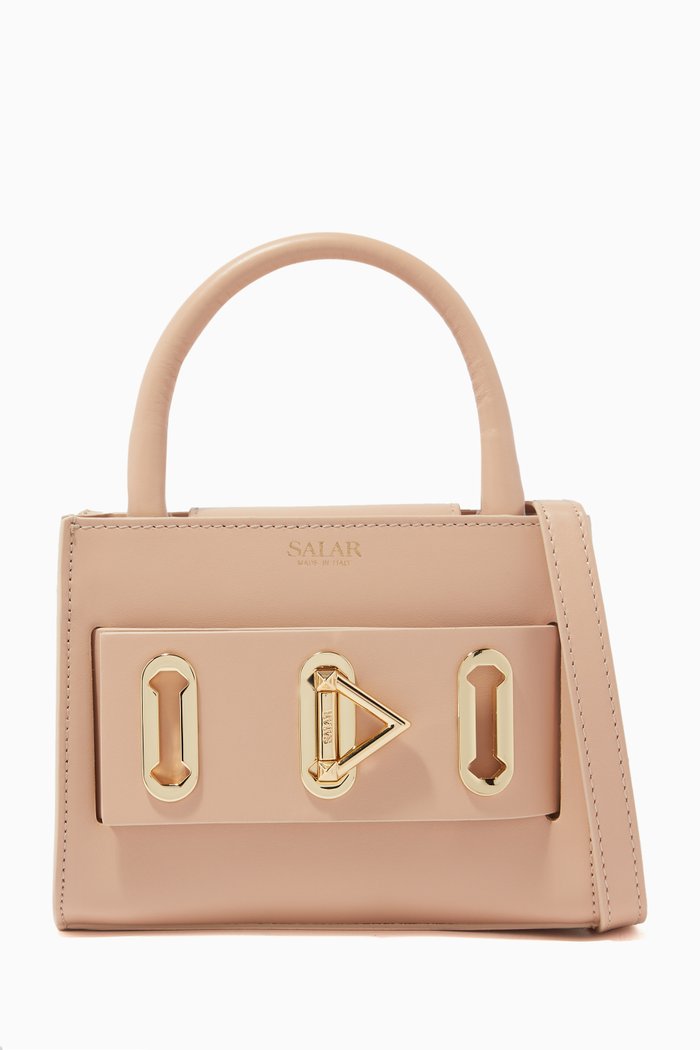 

Bella Bag in Calfskin Leather, Neutral