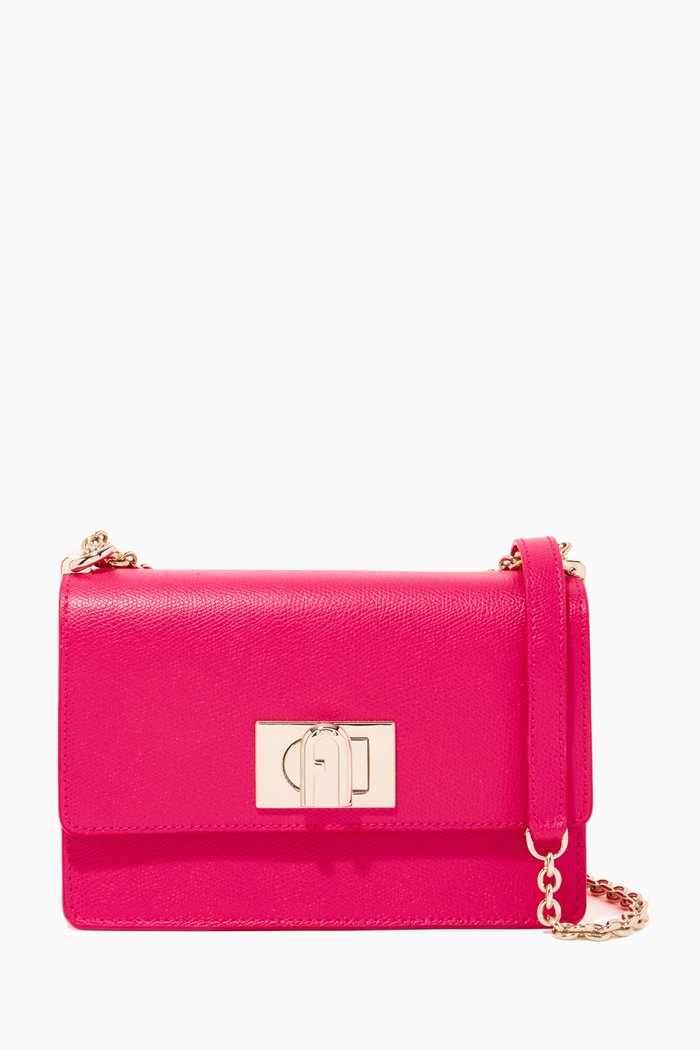 

Furla 1927 Mini Crossbody Bag in Leather, Pink