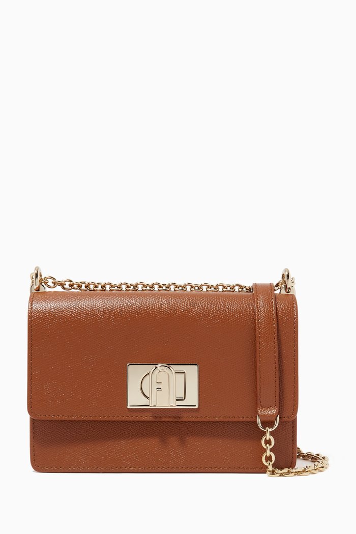 

Furla 1927 Mini Crossbody Bag in Leather, Brown
