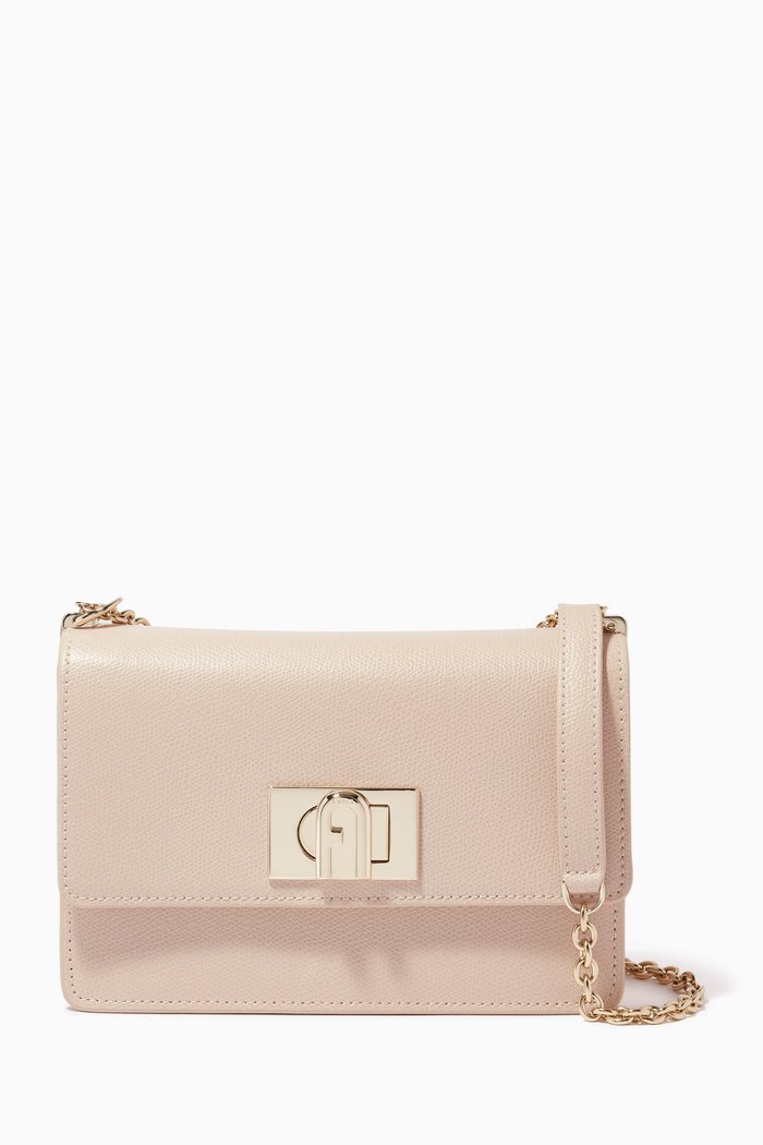 

Furla 1927 Mini Crossbody Bag in Leather, Pink