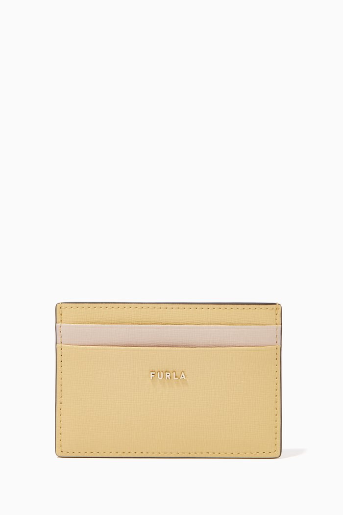 

Furla Babylon Card Holder in Leather, Neutral