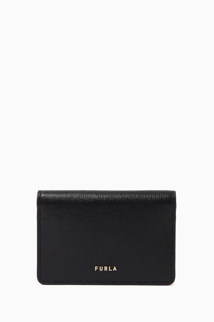 

Furla Babylon Card Case in Leather, Black