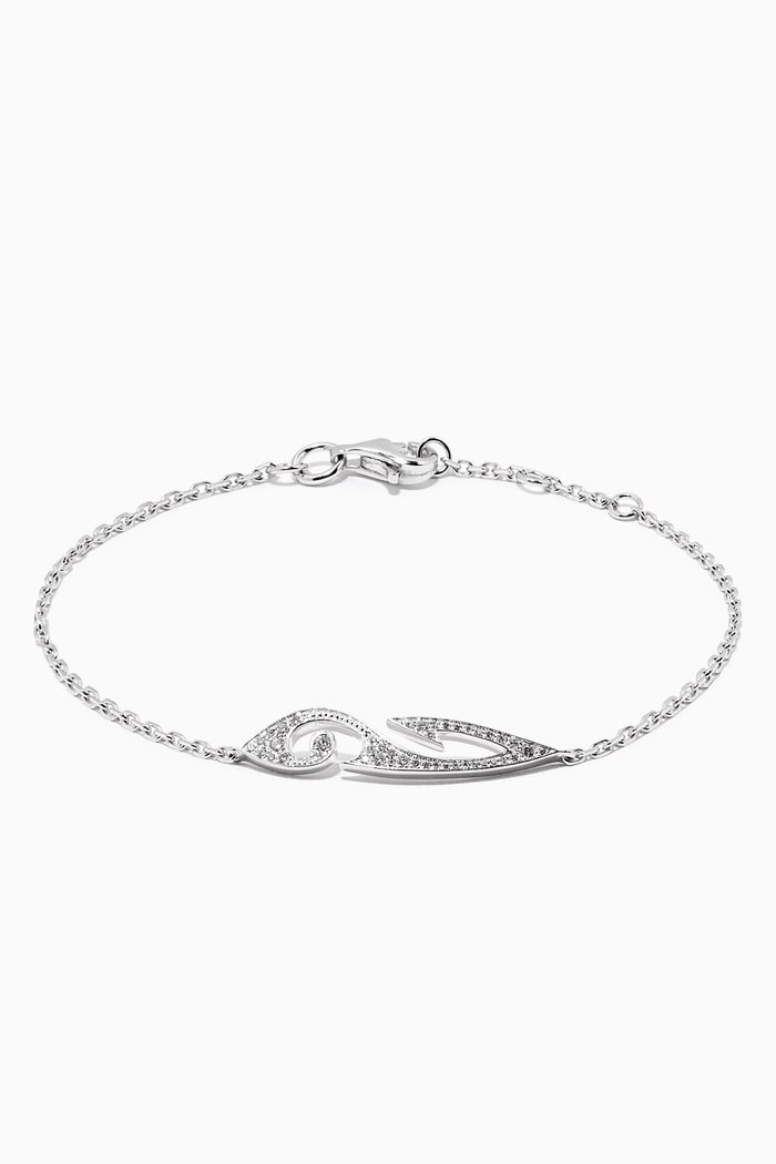 

Tattoo Diamond Bracelet in 18kt White Gold, Silver