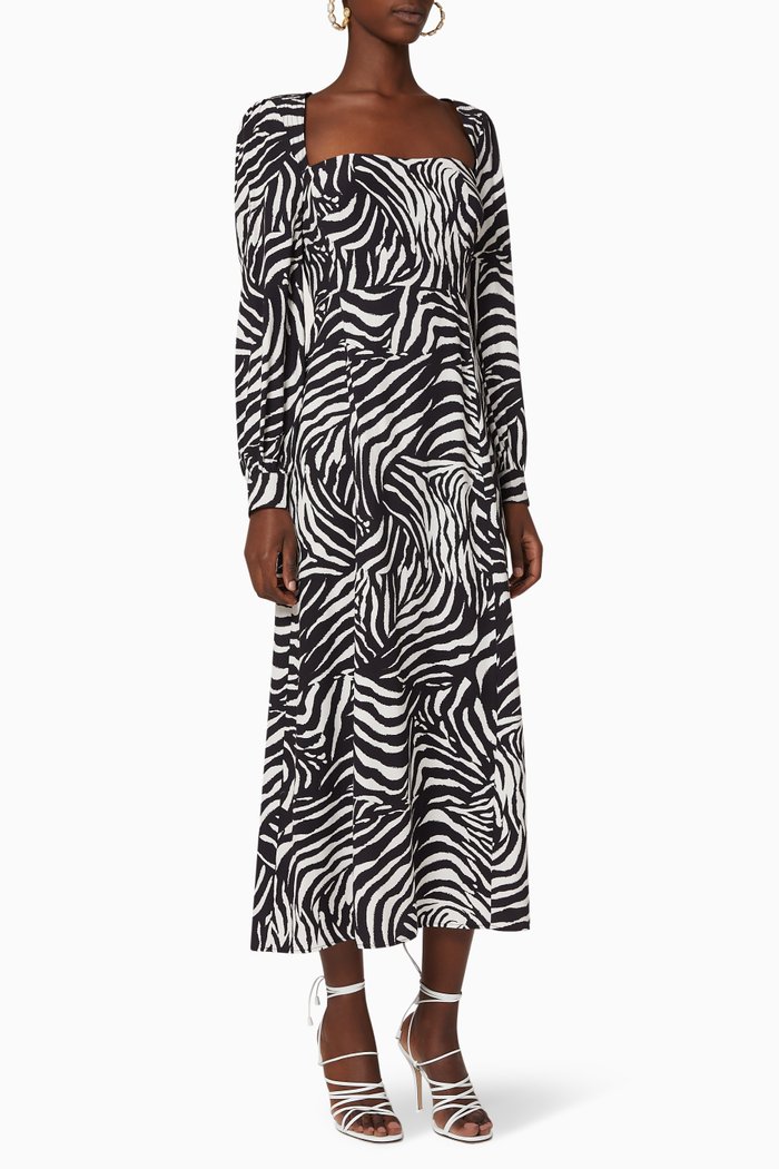 Mara Midi Dress, Black