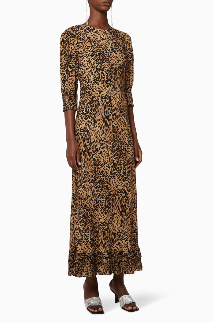 

Jessie Leopard Print Dress, Brown
