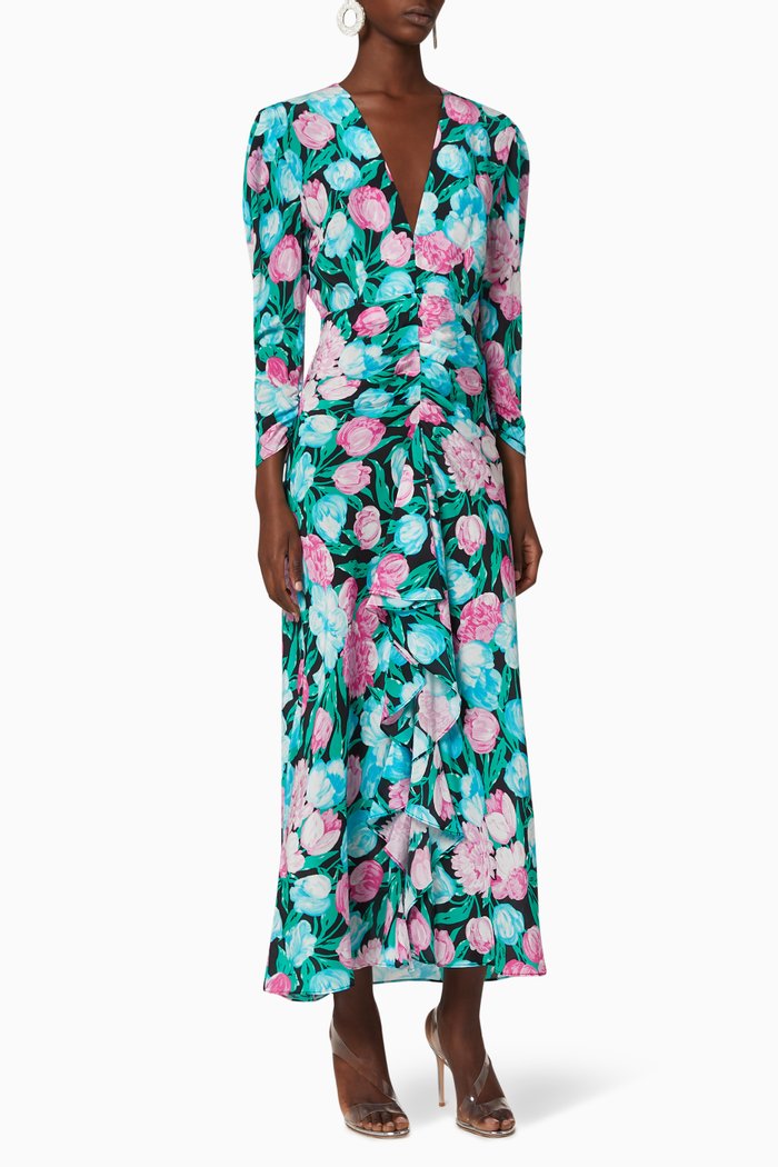 

Paloma Silk Dress, Blue