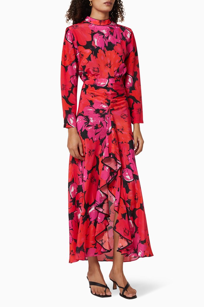 

Dani Silk Dress, Red