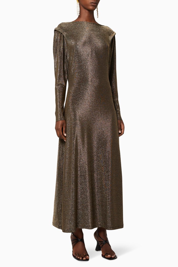 

Freya Printed Dress, Metallic