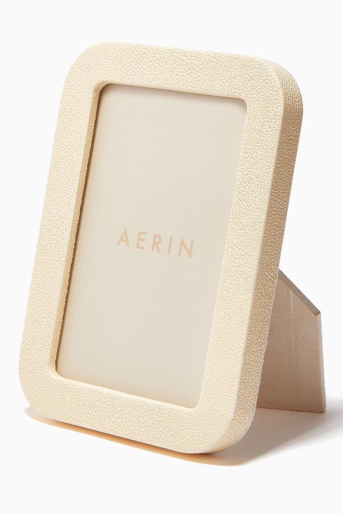 Modern Shagreen Frame, 4 x 6", Neutral