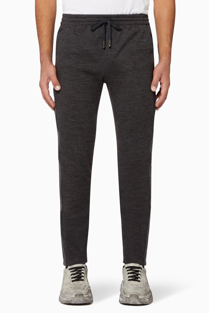 

Drawstring Wool Sweatpants, Grey