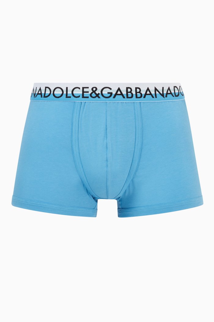 

Logo Stretch-Cotton Boxers, Blue