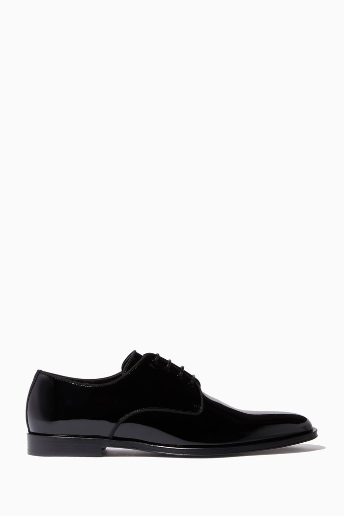

Derby Shoes in Patent Leather, Black