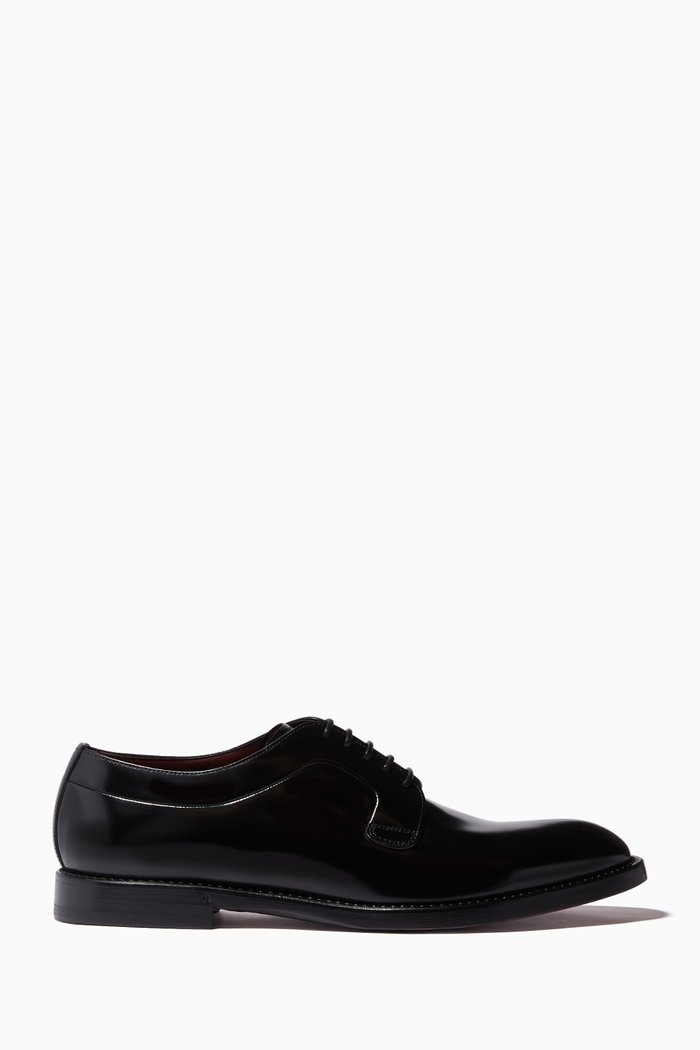 

Derby Shoes in Leather, Black