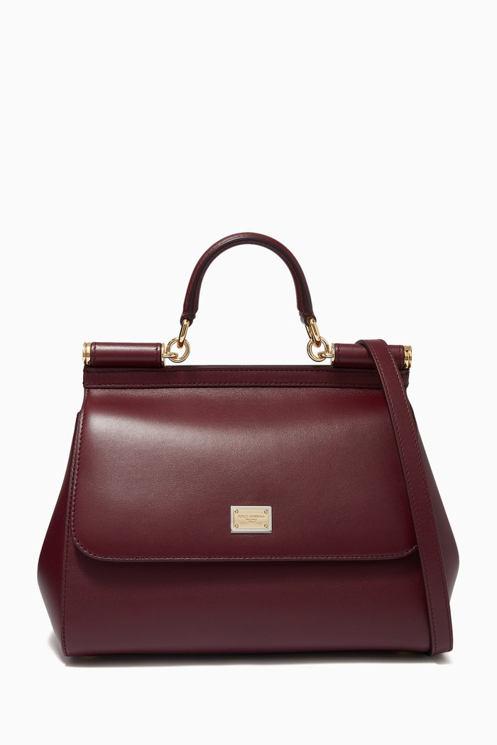 

Medium Miss Sicily Bag in Aria Calfskin, Red